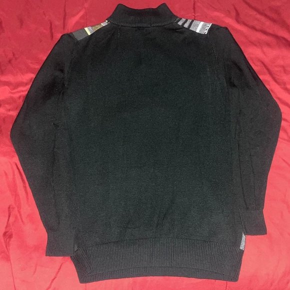 Vintage H By Steve Harvey Colorblock Long Sleeve 1/4 Button Golf Polo Medium - Picture 3 of 4